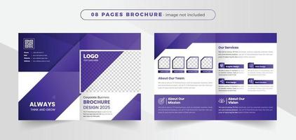 corporate business brochure bifold template vector