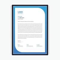 official corporate laterhead design template for multipurpose use modern and colorful theme vector