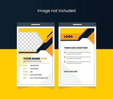 corporate official identity design id card layout colorful modern abstract layout
