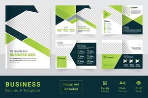 company business brochure design template multipages theme layout for multipurpose use vector