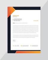 official corporate laterhead design template for multipurpose use modern and colorful theme vector