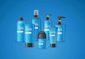 Cosmetics For Men Composition vector