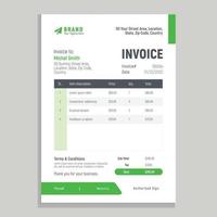 Creative business corporate invoice template vector