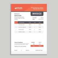 Creative business corporate invoice template vector