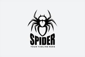icono de vector de logo de araña