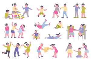 Child Problems Set vector