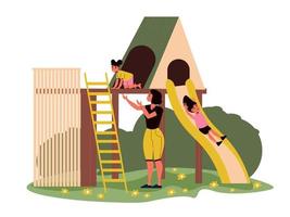 Kids Playground Illustration vector