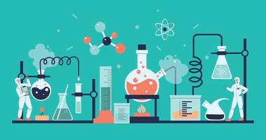 Science Laboratory Composition vector