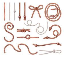conjunto realista de nudos de cuerda
