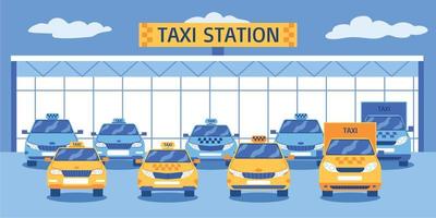 composición del parque de la estación de taxis