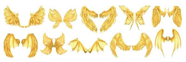 Myth WIngs Bright Set vector