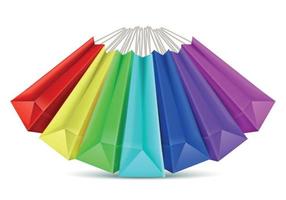 Shopping Bags Palette Composition vector