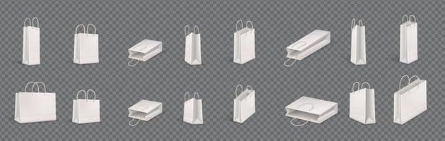 Shopping Bags Icon Set vector