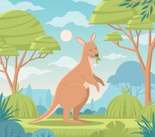 fondo de dibujos animados de australia vector