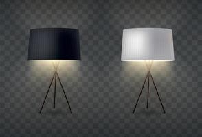 Table Lamp Transparent Composition vector