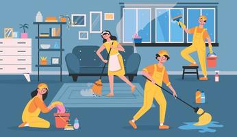 Cleaning Service Flat vector