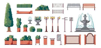 Park Elements Set vector