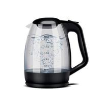 Electric Kettle Realistic Composition vector