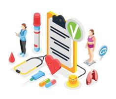 Health Checkup Composition vector