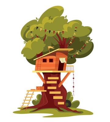 House On Tree Composition