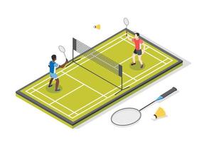 Tennis Playground Composition vector