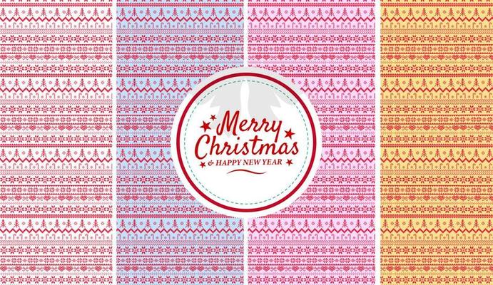 Merry Christmas pattern with tree Branches christmas tree. Christmas Vector illustrations