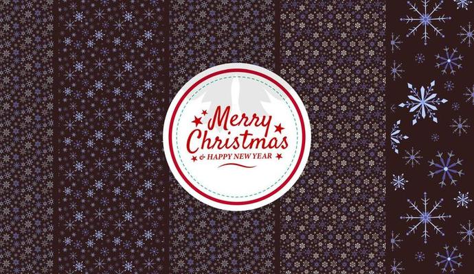 Merry Christmas Greeting card pattern with tree Branches christmas tree. Christmas background Vector illustration