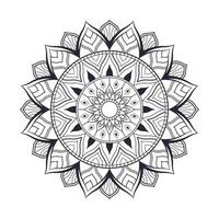 diseño de mandala de flores vector