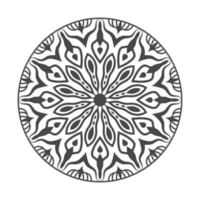 mandala dibujado a mano para colorear página vector