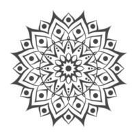 diseño de mandala para colorear página vector