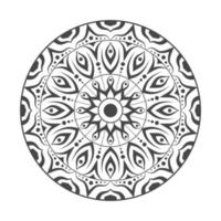 Floral mandala background design vector