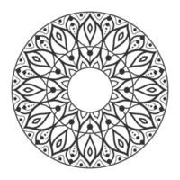 Round mandala background vector