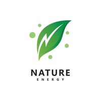 plantilla de vector de logotipo de energía ecol