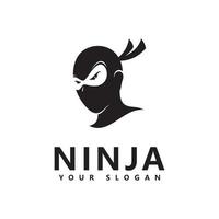 Ninja logo icon vector illustration