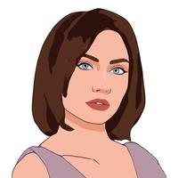 Female Portrait Illustration vector