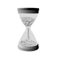 an hourglass illustration vector
