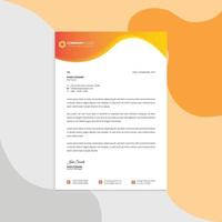 Professional corporate business Modern letterhead vector template. Simple and clean print ready design.