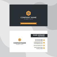 Professional Creative Modern Business Card vector template. Simple and clean print ready design.