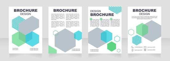 Telemedicine blank brochure design vector