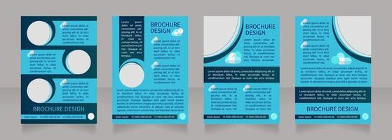 Vitamins and supplements blank brochure layout design vector