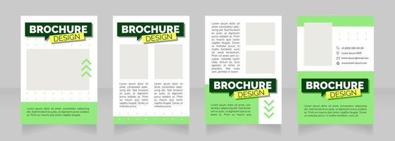 Find job with attractive salary blank brochure design vector