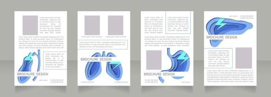 Infant and toddler health care blank brochure layout design vector