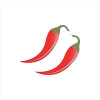 diseños de logotipos de chile rojo vector comida picante