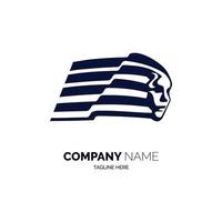 face flag logo template design for brand or company and other vector