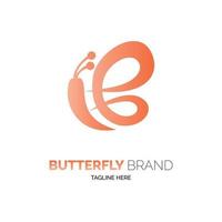 butterfly logo template design vector for brand or company and other