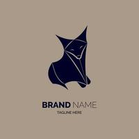 fox logo template design vector for brand or company and other