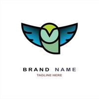 bird logo simple vector for brand, company or other