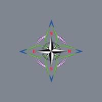 compass navigation logo vector image