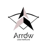 Arrow logo template design vector for brand or company and other