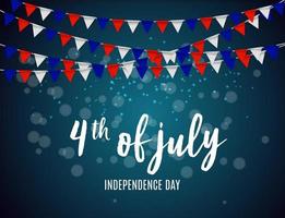 Independence Day in USA Background. Can Be Used as Banner or Poster. Vector Illustration